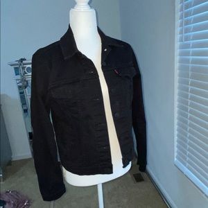 Levi black jean jacket